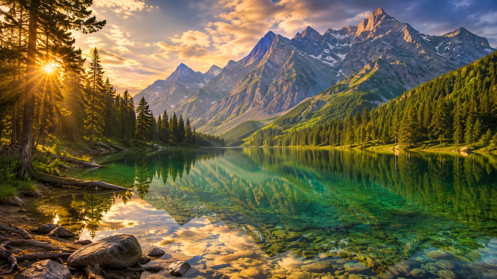 Jelajahi koleksi wallpaper alam berkualitas tinggi, mulai dari pegunungan, danau, hutan, pantai, hingga panorama sunrise dan sunset.