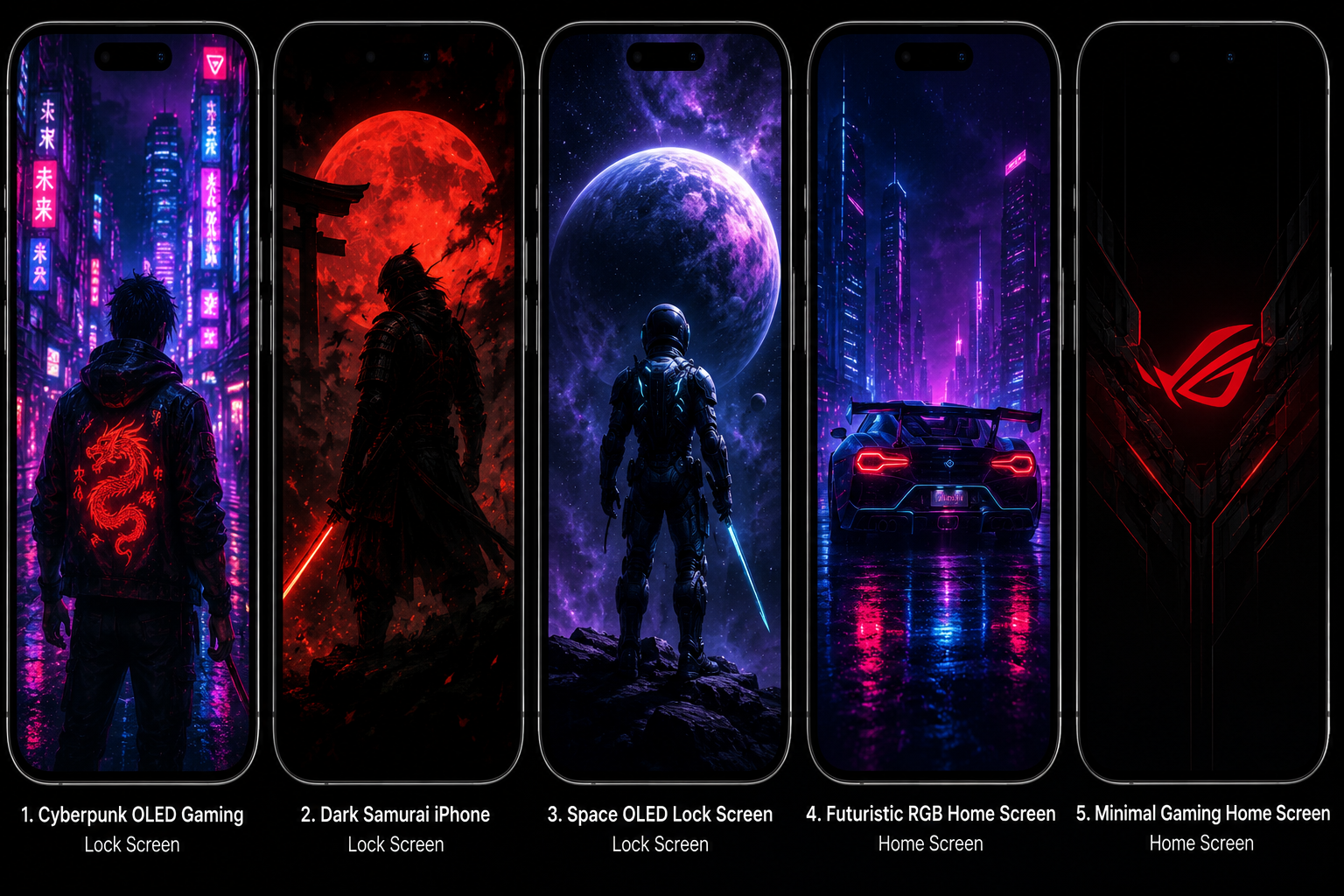 Gaming Wallpaper iPhone 4K OLED untuk Lock Screen & Home Screen