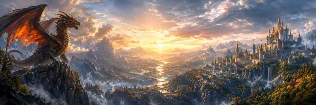 fantasy dual monitor wallpaper 7680x2160