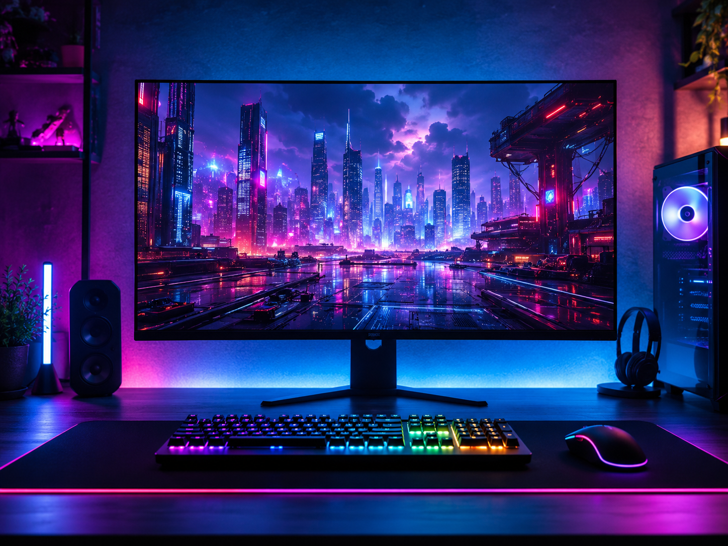 Temukan inspirasi wallpaper gaming dengan gaya cyberpunk, futuristik, fantasy, dan visual modern untuk membuat setup desktop semakin keren.