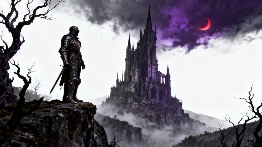 Dark Fantasy Wallpaper 4K: Gothic Castle,